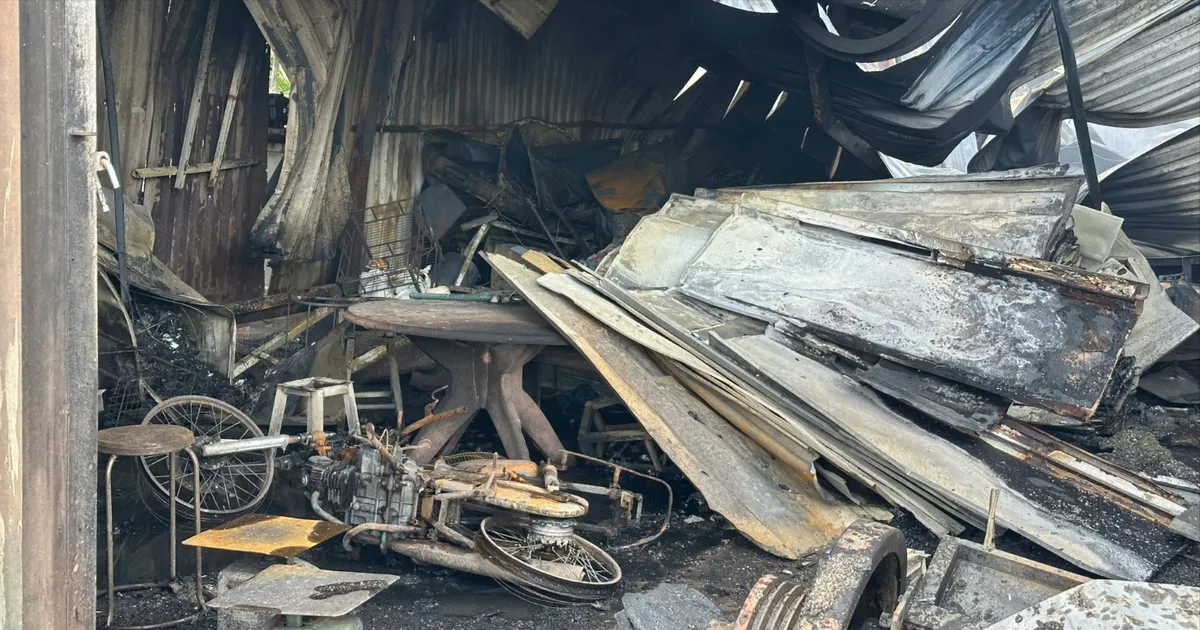 Cháy lớn tại kho phế liệu trong Khu công nghiệp Tân Phú Trung