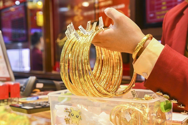 តម្លៃ​មាស​ក្នុង​ស្រុក​បាន​កើន​ឡើង​បន្តិច​ក្នុង​ការ​ទិញ និង​ការ​លក់​ធ្លាក់​ចុះ។ រូបថត៖ 24h.com.vn