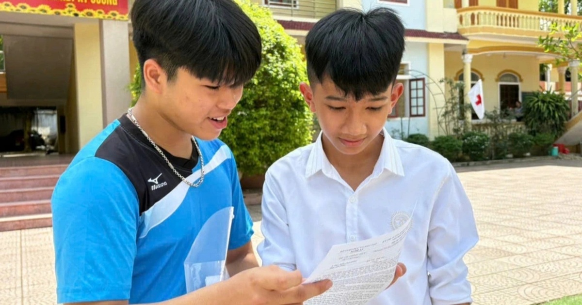 Top scorer of Nghe An High School 10th grade exam scored 29.25 points