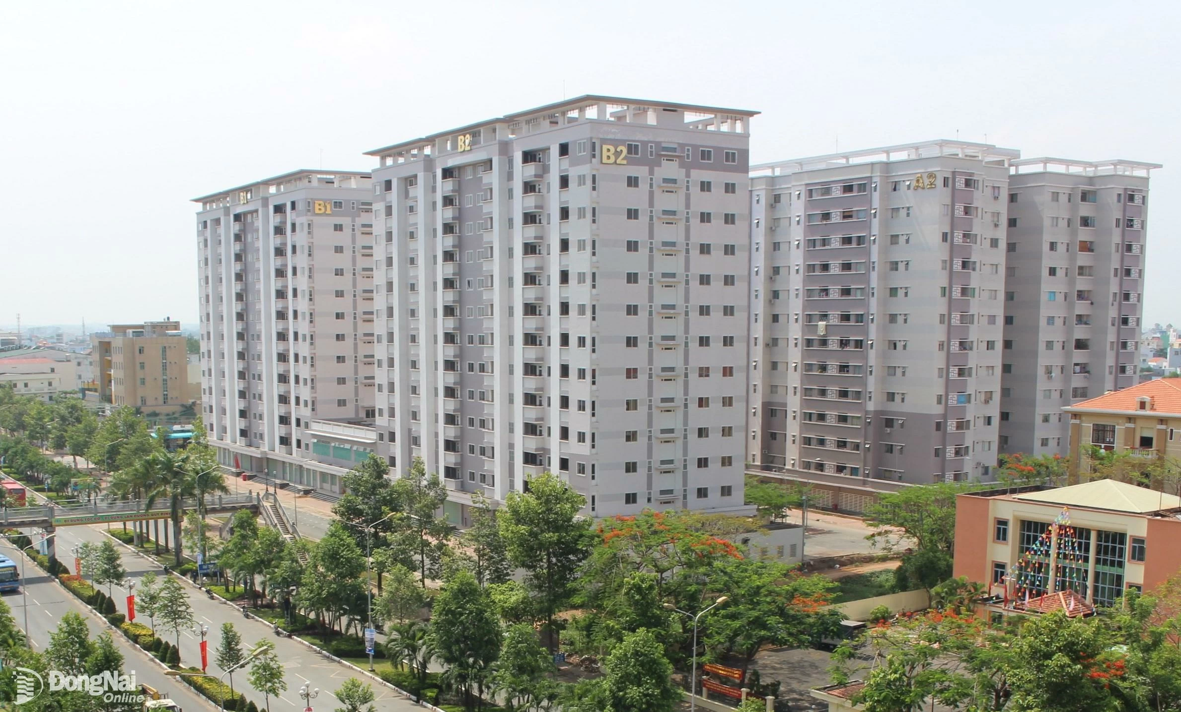 Khu chung cư nhà ở xã hội tại phường Quang Vinh, thành phố Biên Hòa có căn hộ dành để bố trí chỗ ở cho cán bộ, công chức thuộc diện tổ chức, sắp sếp lại đơn vị hành chính. Ảnh tư liệu