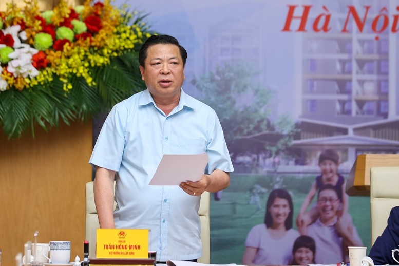 Le ministre de la Construction, Tran Hong Minh, s'exprime lors de la conférence - Photo : VGP/Nhat Bac