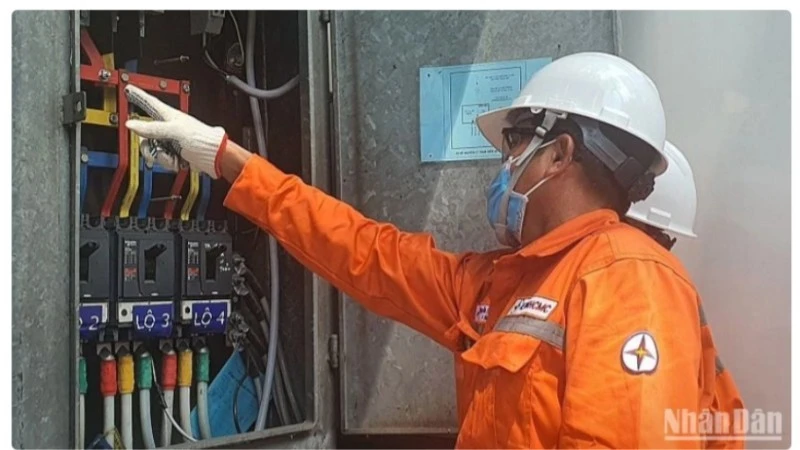Arbeiter der Ho Chi Minh City Electricity Corporation.