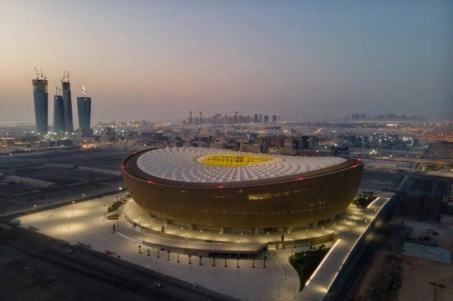 Sân vận động Lusail Iconic ở Qatar là nơi tổ chức trận chung kết World Cup 2022.