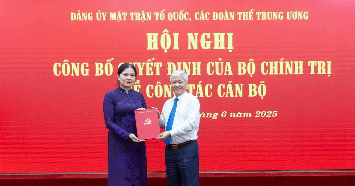 Comrade Ha Thi Nga was appointed to participate in the Executive Committee, Standing Committee of the Party Committee of the Vietnam Fatherland Front, and Central organizations.