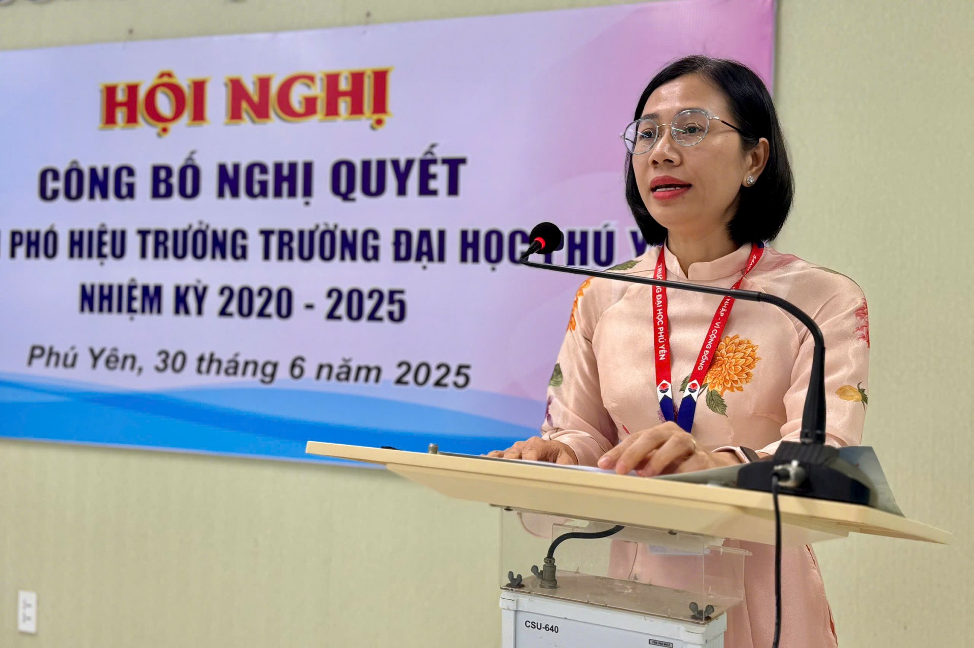 TS Lương Thị Ánh Tuyết phát biểu nhận nhiệm vụ. Ảnh: NHƯ THANH