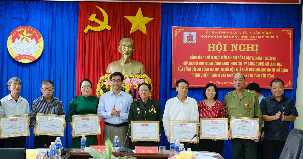 Hơn 33 tỷ đồng hỗ trợ nạn nhân chất độc da cam ở Đắk Nông