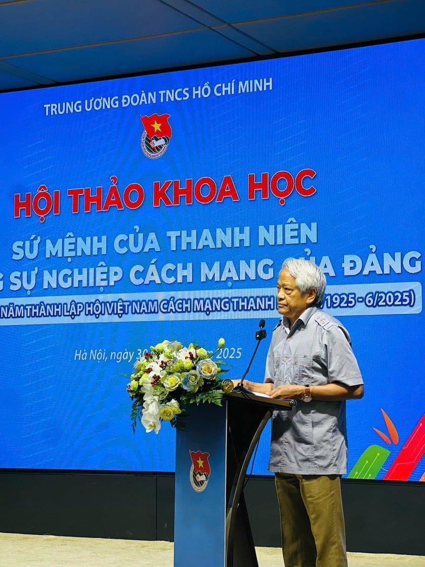 Hội thảo khoa học mang tên “Sứ mệnh của thanh niên trong sự nghiệp cách mạng của Đảng” có hai phiên thảo luận. (Nguồn: Đoàn Thùy Linh)
