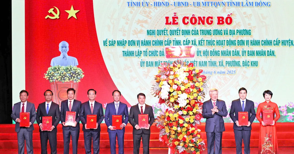 ការបង្កើតខេត្ត Lam Dong ថ្មីដែលមានផ្ទៃដីធំជាងគេក្នុងប្រទេស
