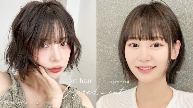 Cắt tóc ngắn, quan trọng nhất là chọn đúng kiểu: Gò má cao, mặt tròn nên cắt thế này để che bớt khuyết điểm- Ảnh 1.