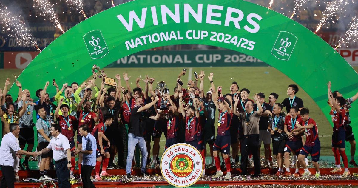 ក្រុម CAHN បានយកឈ្នះ SLNA 5-0៖ ឈ្នះពាន National Cup ជាមួយនឹងប្រាក់រង្វាន់ 2 ពាន់លានដុង
