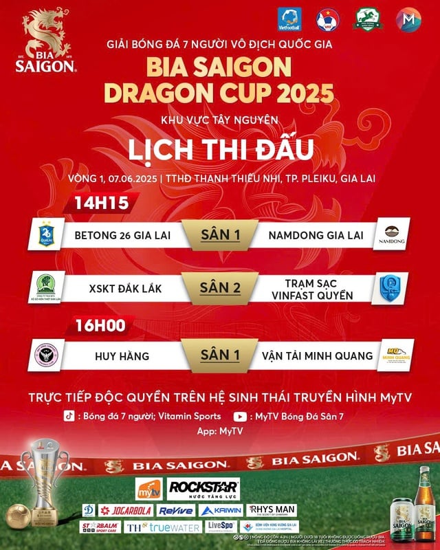 Giải bóng đá 7 người khu vực Tây nguyên: Hứa hẹn những trận cầu rực lửa- Ảnh 1.
