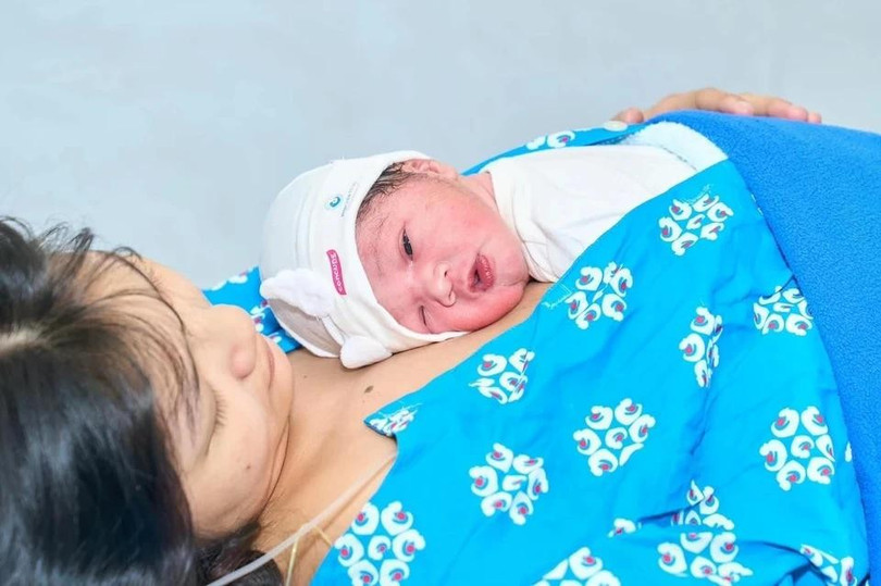 Em bé chào đời tại Bệnh viện Từ Dũ (TP.HCM). Ảnh: BVCC.