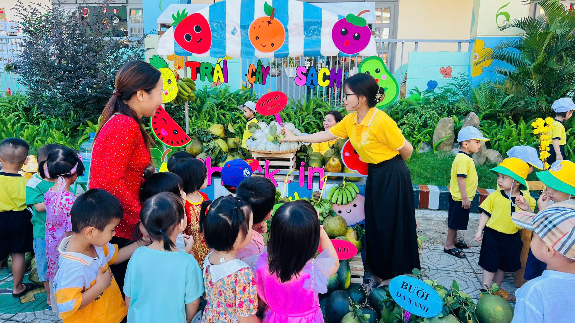 Los estudiantes del jardín de infancia de la ciudad de Da Teh participan en interesantes actividades experienciales.