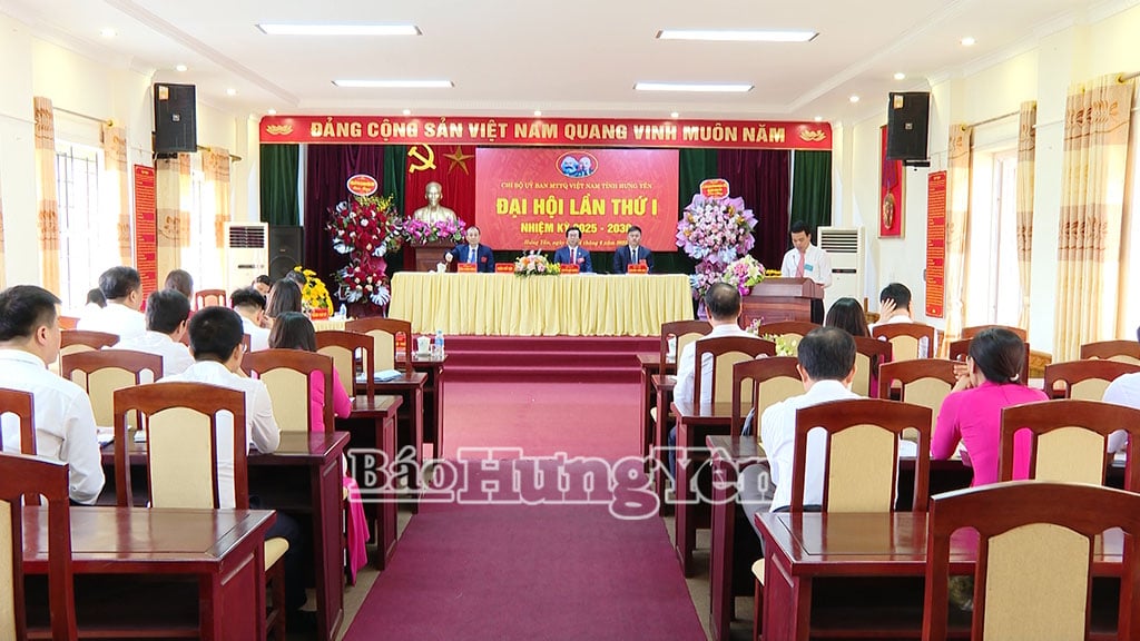Primer Congreso del Comité Provincial del Partido del Frente de la Patria de Vietnam, período 2025-2030