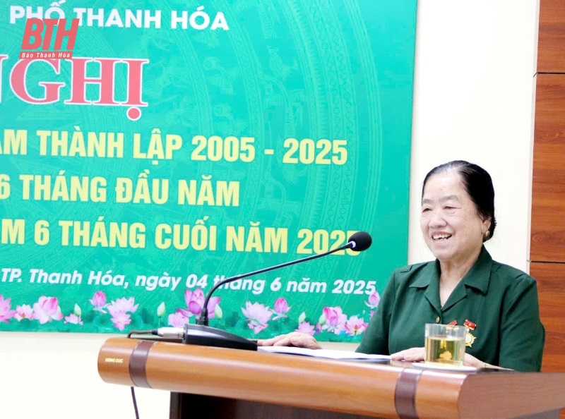 Thanh Hoa City Youth Volunteer Veterans Association summarizes 20 years of establishment and deploys tasks for the last 6 months of 2025