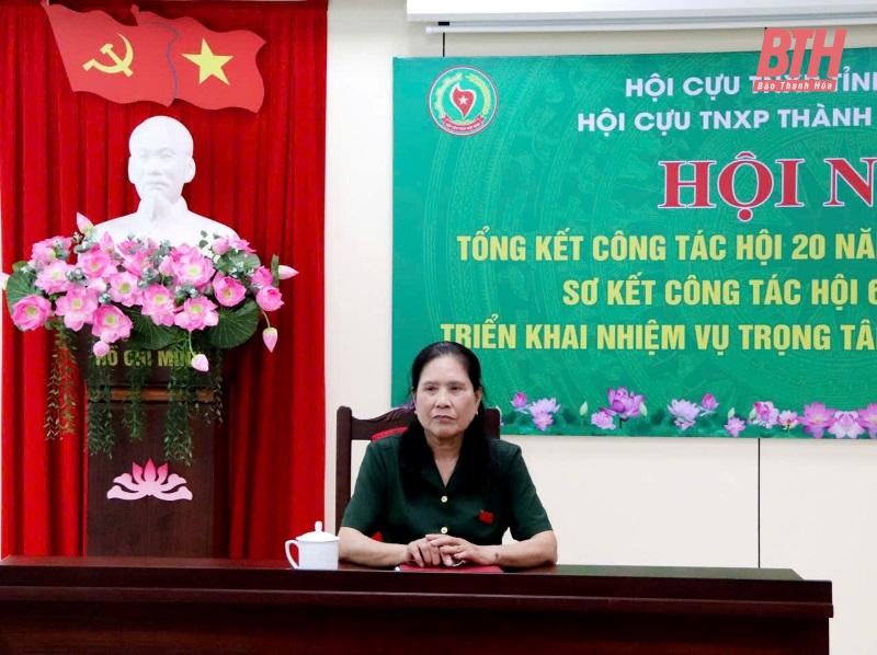 Thanh Hoa City Youth Volunteer Veterans Association summarizes 20 years of establishment and deploys tasks for the last 6 months of 2025