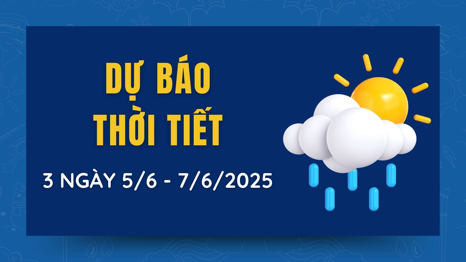 Weather forecast for the next 3 days