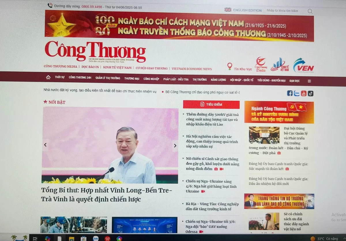 Đại sứ Phạm Quang Vinh: Báo Công Thương có tiếng nói mạnh