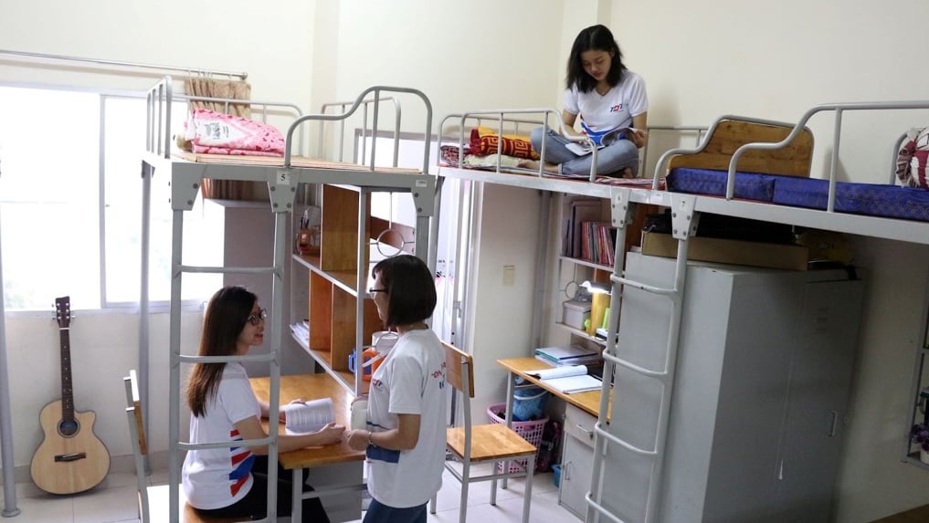 Phòng 5 người tại Ký túc xá TDTU cơ sở Bảo Lộc đầy đủ tiện nghi