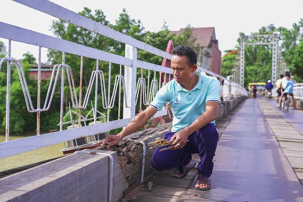 Cần sớm có phương án sửa chữa cầu treo Cam Hiếu