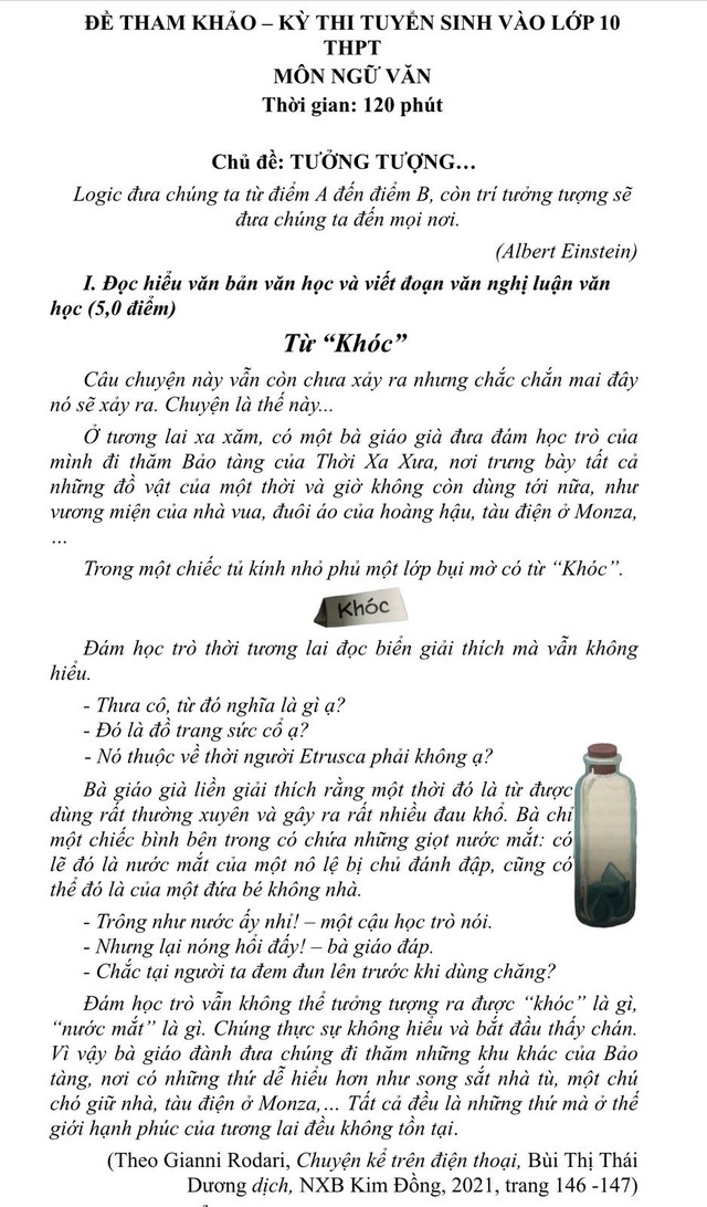 Đề thi lớp 10 môn ngữ văn năm nay khác năm trước như thế nào? - Ảnh 8.