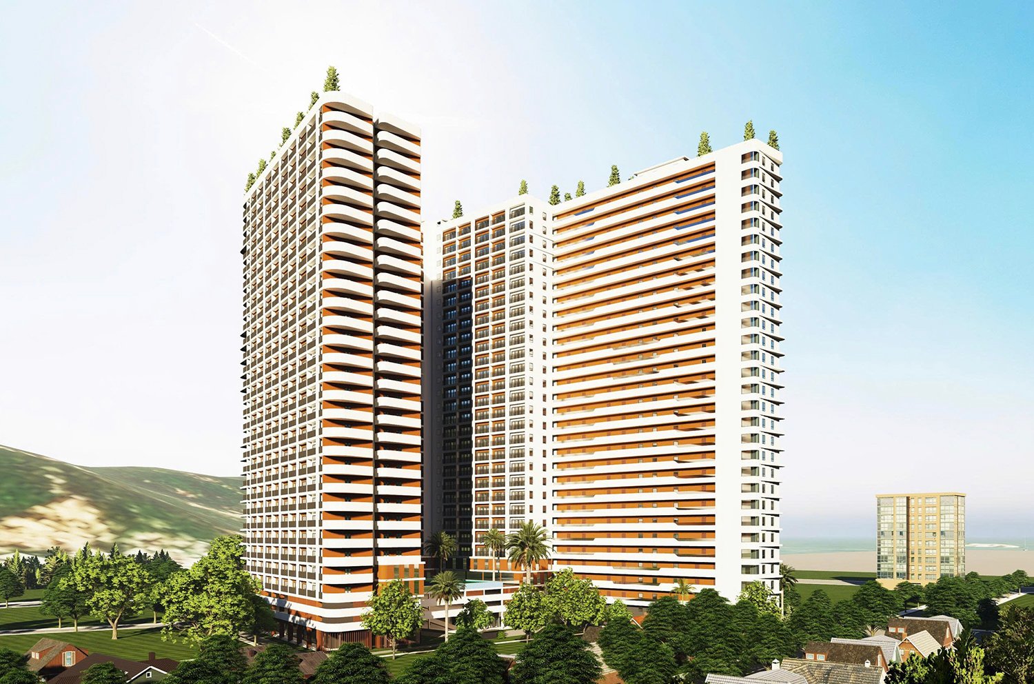 Phối cảnh chung cư Hưng Phú II.