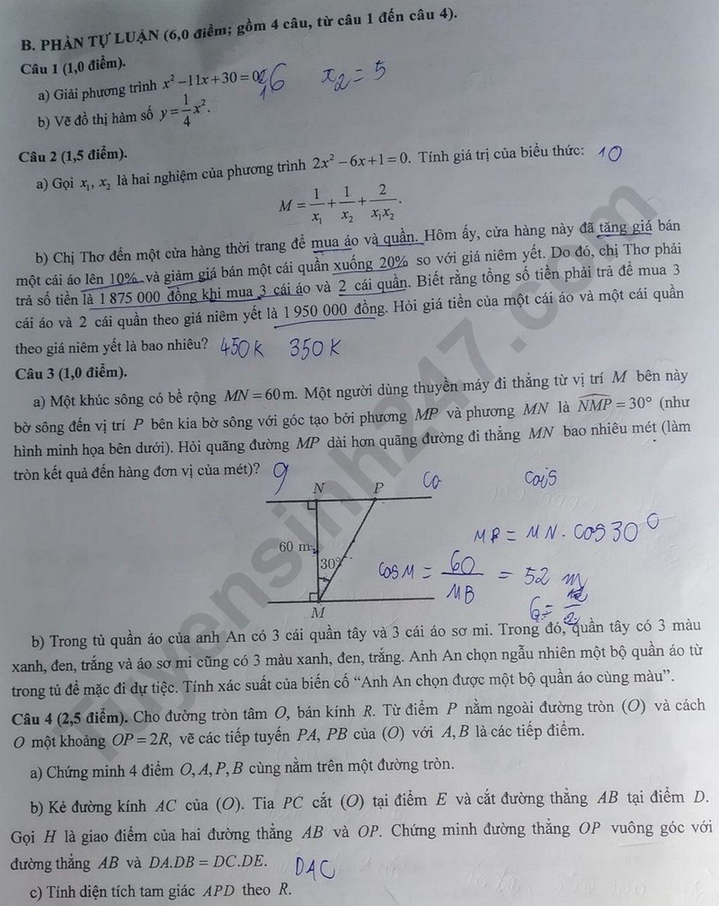 Đáp án tất cả các môn thi vào lớp 10 ở Cần Thơ năm 2025 - 4