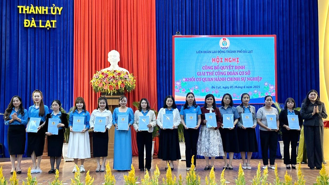 Các CĐCS nhận quyết định giải thể