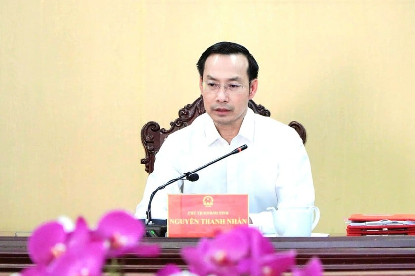 Chủ tịch UBND tỉnh Kiên Giang Nguyễn Thanh Nhàn phát biểu tại cuộc họp