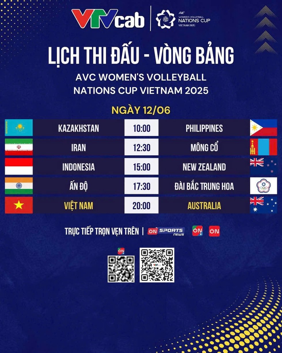 Đội tuyển bóng chuyền nữ Việt Nam sẵn sàng chinh phục AVC Nations Cup: VTVcab phát sóng trực tiếp- Ảnh 3.