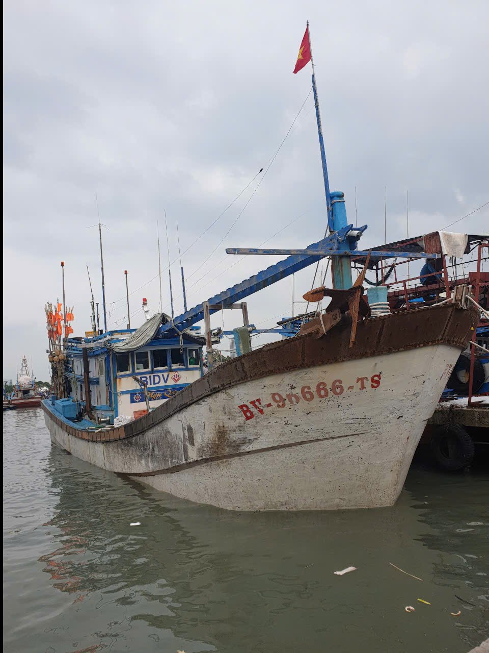 Tàu cá của ông Nguyễn Đình Ngọc (phường 2, TP.Vũng Tàu) dài 21m, giấy phép cấp khai thác vùng khơi theo Luật Thủy sản năm 2017 nhưng giấy chứng nhận an toàn kỹ thuật tàu cá lại quy định phạm vi hoạt động ở vùng lộng và ven bờ.
