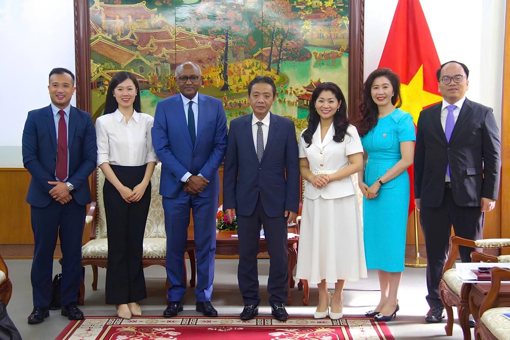 អនុរដ្ឋមន្ត្រី Hoang Dao Cuong ទទួលជួបបេក្ខភាពអគ្គនាយក UNESCO លោក Firmin Edouard Matoko - រូបថត ៤