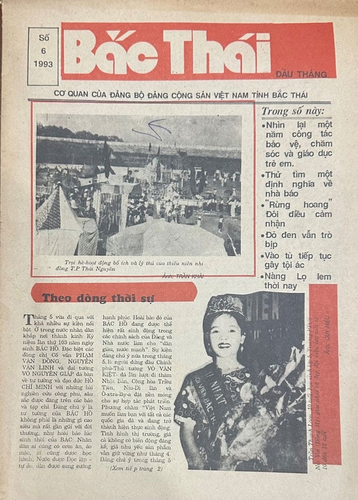 Journal Bac Thai au début du mois.