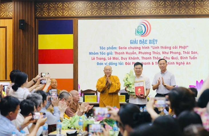 Đài Nghệ An giành giải đặc biệt Giải báo chí Phật giáo toàn quốc - Ảnh 1.
