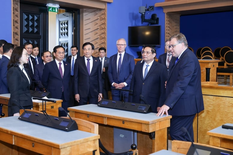 Thủ tướng Phạm Minh Chính hội kiến Chủ tịch Quốc hội Estonia- Ảnh 2.