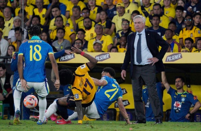 Đội tuyển Brazil gây thất vọng trận ra mắt triều đại HLV Ancelotti: Chưa có vé đi World Cup- Ảnh 1.
