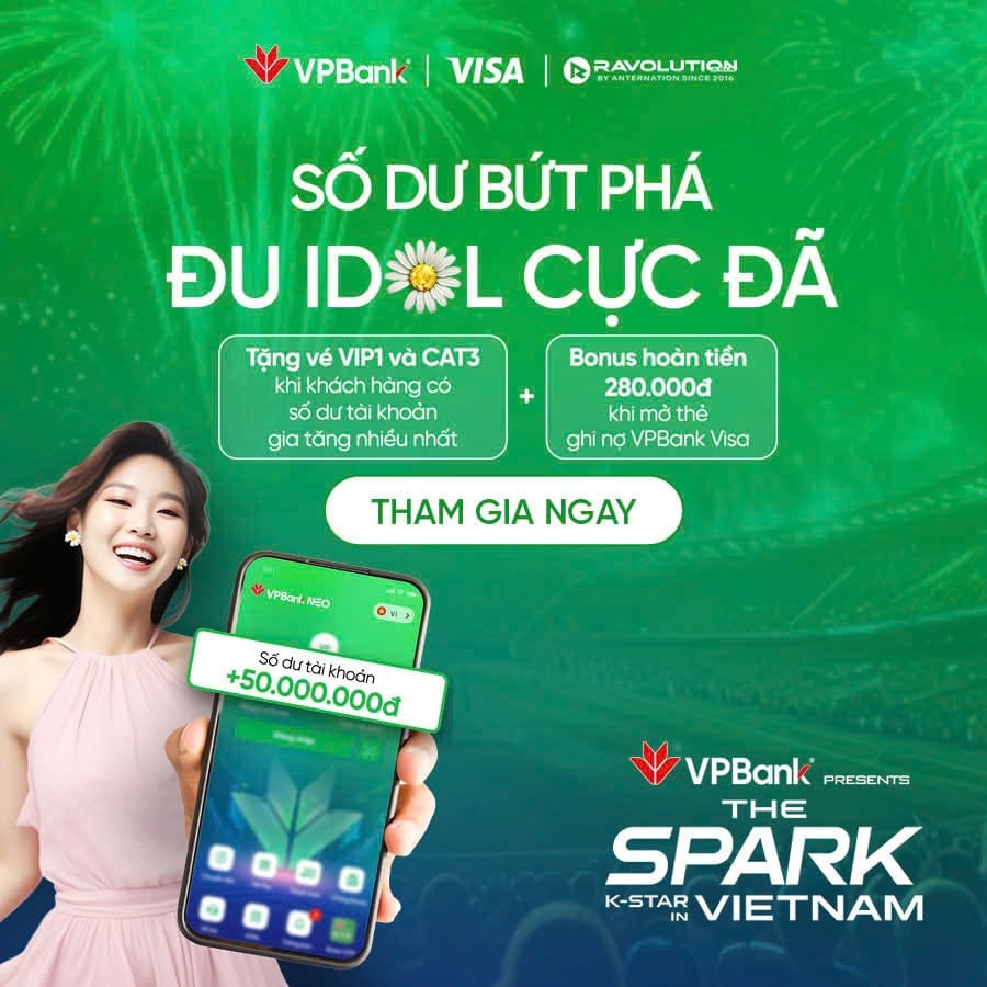 3 tuyệt chiêu săn vé thần tốc concert KStar Spark in Vietnam Presented by VPBank