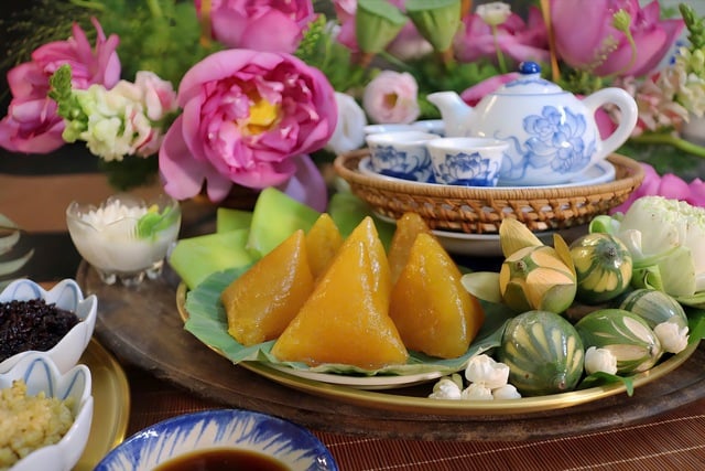 Mâm cỗ vịt cúng lễ của mẹ đảm Hà thành khiến bao người trầm trồ và tự hào về vẻ đẹp ẩm thực Việt- Ảnh 5.