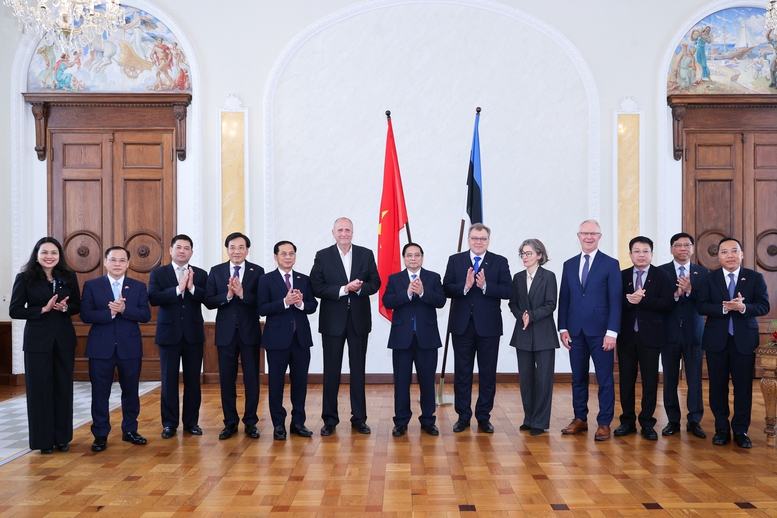 Thủ tướng Phạm Minh Chính hội kiến Chủ tịch Quốc hội Estonia- Ảnh 9.