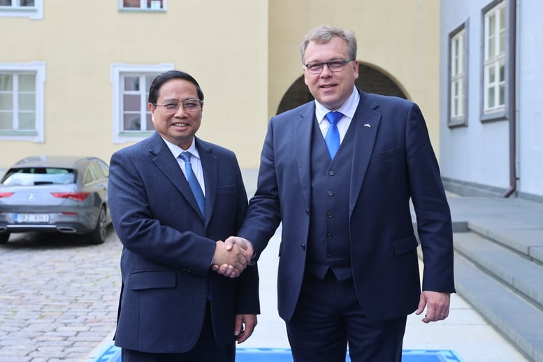 Thủ tướng Phạm Minh Chính hội kiến Chủ tịch Quốc hội Estonia- Ảnh 1.