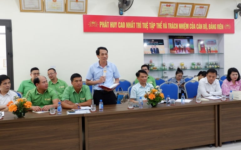 Giảng viên Trường Chính trị tỉnh Thanh Hóa tham gia thảo luận.