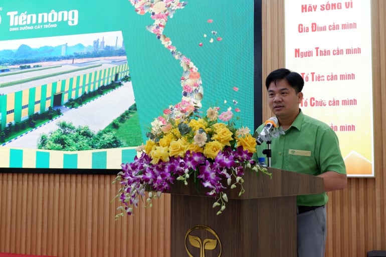 Phát biểu của cán bộ Công ty cổ phần công nông nghiệp Tiến Nông.
