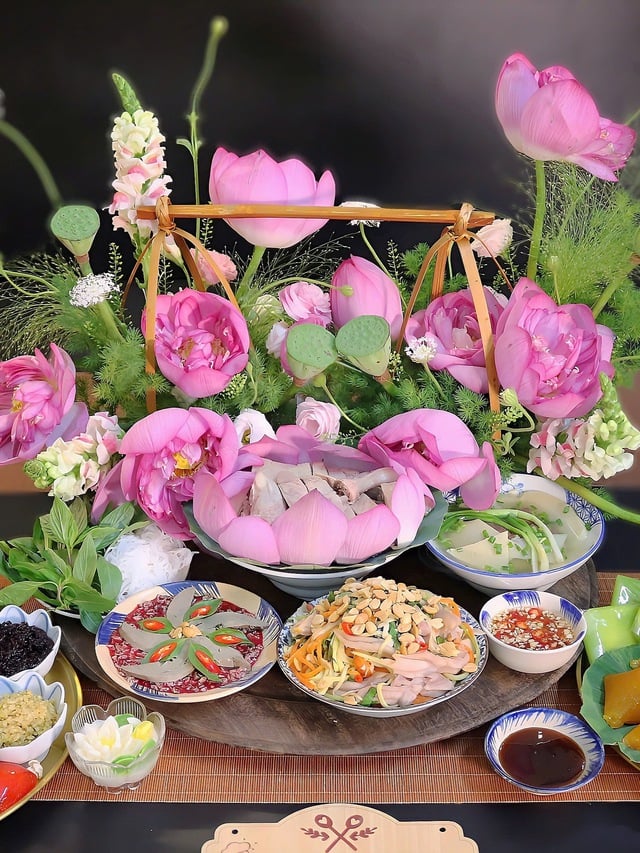 Mâm cỗ vịt cúng lễ của mẹ đảm Hà thành khiến bao người trầm trồ và tự hào về vẻ đẹp ẩm thực Việt- Ảnh 6.
