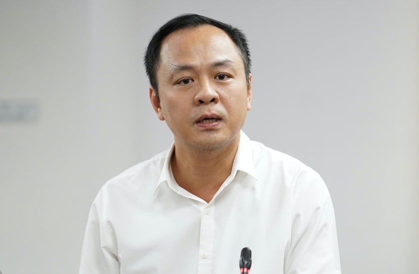 Ông Nguyễn Hải Nam phát biểu tại họp báo.