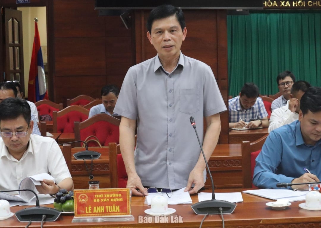 Der stellvertretende Bauminister Le Anh Tuan hielt bei dem Treffen eine Abschlussrede.