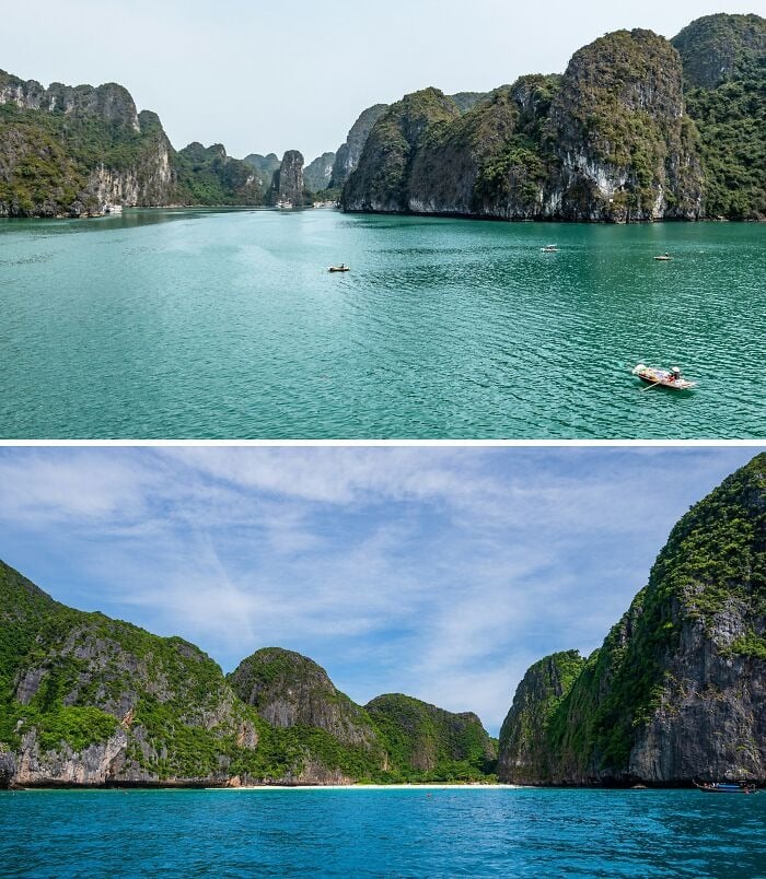 Reiseziele auf der ganzen Welt sind sich überraschend ähnlich, so auch die Halong-Bucht – Foto 14.