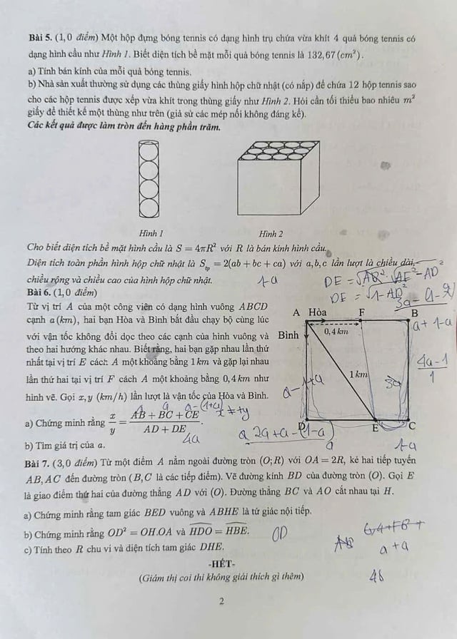 Thi lớp 10 TP.HCM: Đề chính thức môn toán - Ảnh 2.