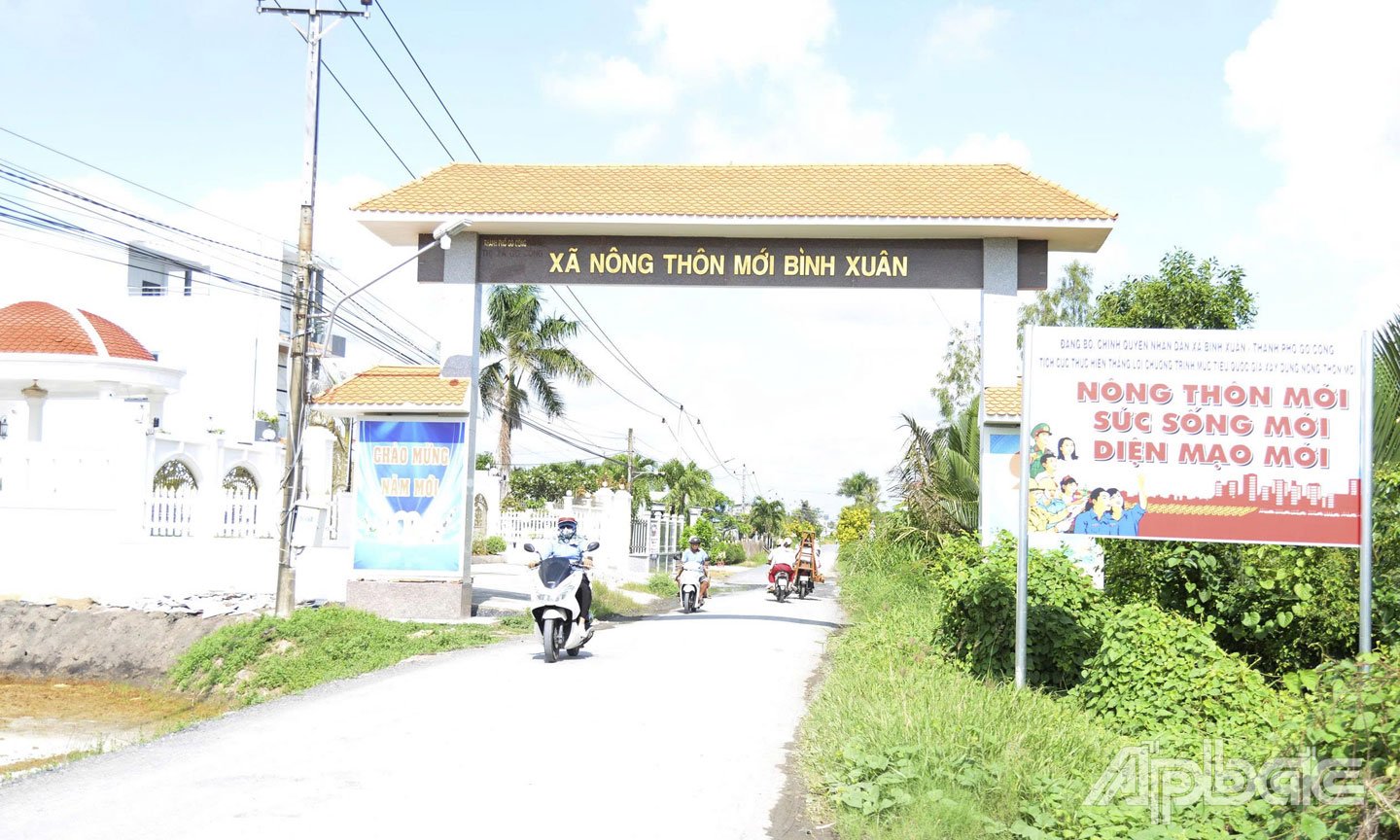 The rural appearance of Tien Giang is changing day by day. Photo: MINH THANH