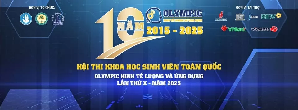 Hội thi Olympic Kinh tế lượng và ứng dụng: 10 năm kiến tạo nhân lực số cho kỷ nguyên mới. (Nguồn: Học viện Tài chính)