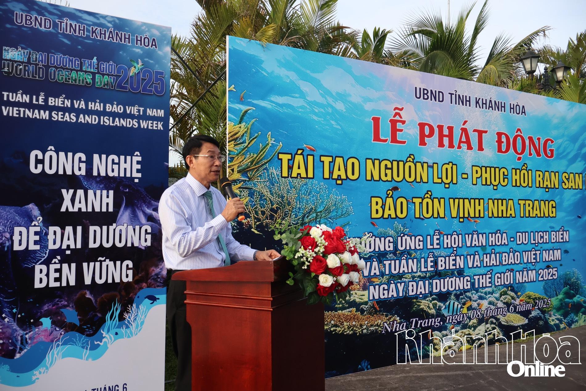 Ông Đinh Văn Thiệu phát biểu tại lễ phát động.